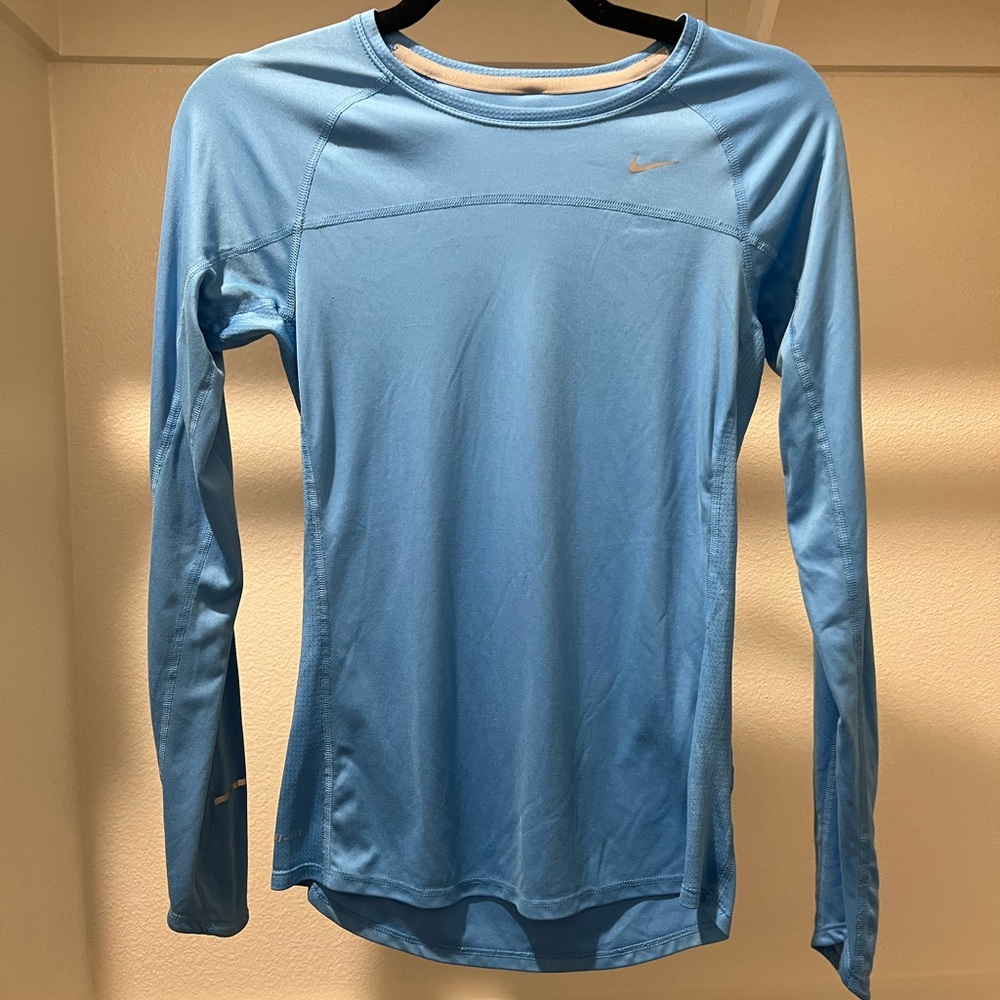 Nike Women's Sky Blue Long Sleeve Tee